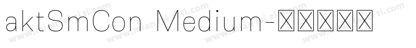 aktSmCon Medium字体转换